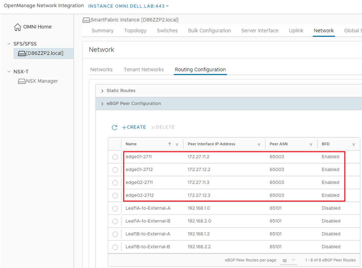 NSX-T routing validation